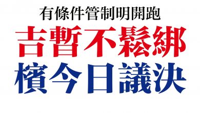 Photo of 有條件管制4日開跑  吉暫不鬆綁   檳3日議決