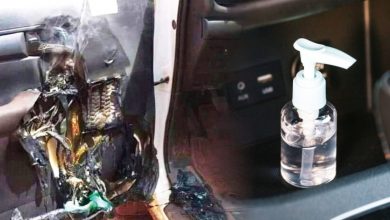 Photo of 陽光直射易燃 搓手液放車內小心爆炸