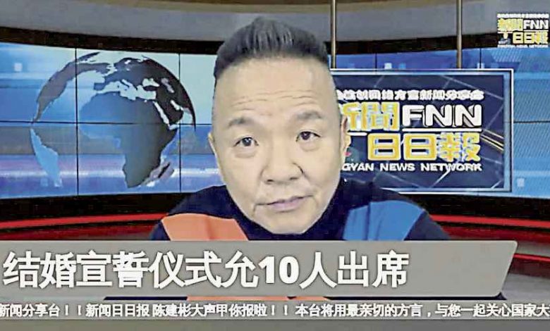 防疫期間，陳建彬每日透過網絡以方言給觀眾呈獻日日報疫情消息。