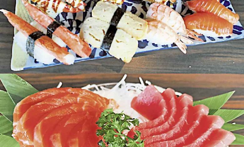 壽司現點現做；刺身走的是精緻路線，三文魚、褐鱒、白金槍魚分別從挪威和越南進口。