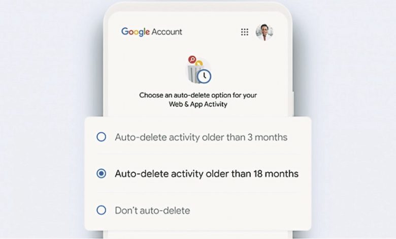 Google未來將會自動替用戶刪除18個月以前的資料，以確保帳號不會被追蹤。