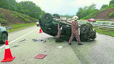 Photo of 休旅車失控翻覆2死1傷