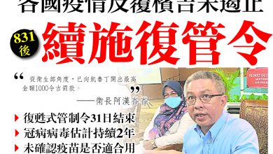 Photo of 各國疫情反覆檳吉未遏止  831後續施復管令