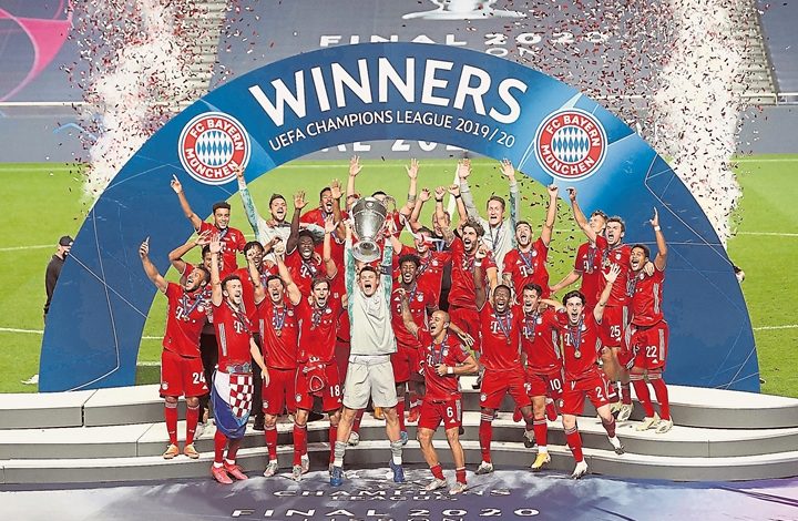 拜仁時隔7年再次舉起大耳朵杯，隊史第二次榮膺三冠王。