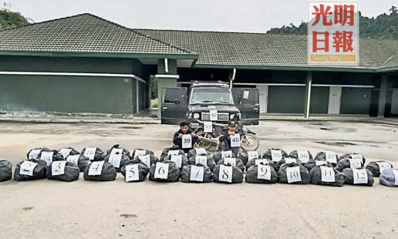 邊境執法單位成功打擊一宗走私案，充公了市價約2萬7700令吉的哥冬葉。