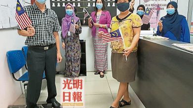 Photo of 北海中華一校慶國慶 學生繪畫展現愛國