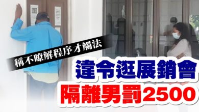 Photo of 違隔離令逛展銷會  技術員認罪罰2500