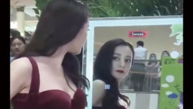 Photo of 迪丽热巴火辣吊带裙蹦雪乳 「照镜子6秒」画面疯传美呆了