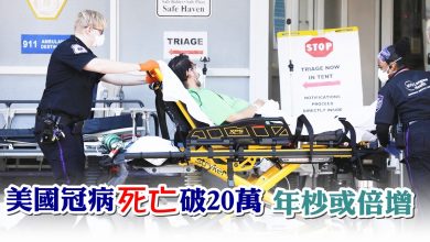 Photo of 美國冠病死亡破20萬  年杪或倍增