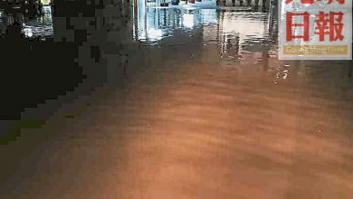 Photo of 米都下豪雨  淹沒益群半個校園