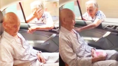 Photo of 96歲妹妹塞錢給101歲哥哥 離別依依暖哭網友