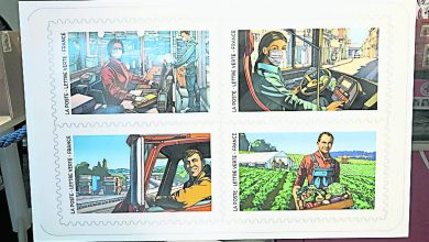 Photo of 法發行郵票描繪抗疫英雄