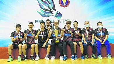 Photo of 會長杯男團賽 梓嘉A隊勝B隊