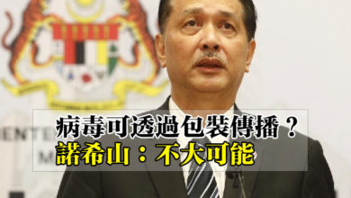 Photo of 病毒可透過包裝傳播？諾希山：不大可能