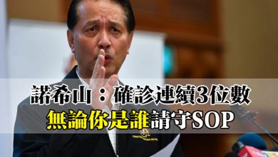 Photo of 諾希山：確診連續3位數 無論你是誰 請守SOP