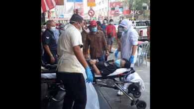 Photo of 疑腳滑酒店墜下 男子掉落遮陽棚