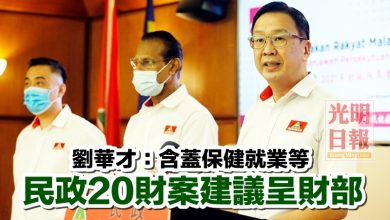Photo of 劉華才：含蓋保健就業等  民政提呈財案20建議
