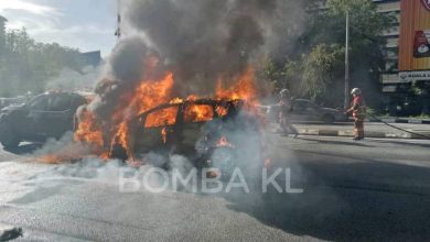 Photo of 車撞貨卡起火 2司機逃生