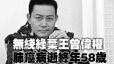 Photo of 無綫綠葉王曾偉權  肺癌病逝終年58歲