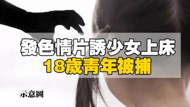 Photo of 發色情片誘少女上床 18歲青年被捕