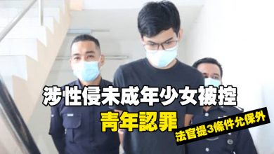 Photo of 涉性侵未成年少女被控 青年認罪 法官提3條件允保外
