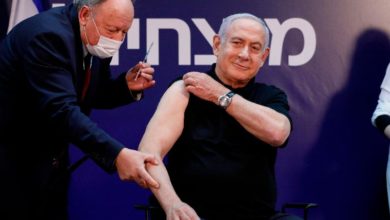 Photo of 以色列總理涅坦雅胡  公開接種冠病疫苗