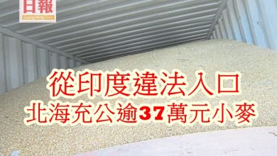 Photo of 從印度違法入口 北海充公逾37萬元小麥