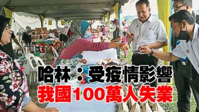 Photo of 哈林:受疫情影響 我國100萬人失業