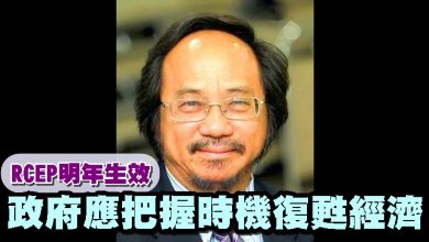 Photo of RCEP明年生效   政府應把握時機復甦經濟