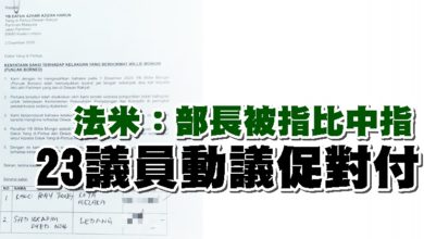 Photo of 法米：部長被指比中指 23議員動議促對付