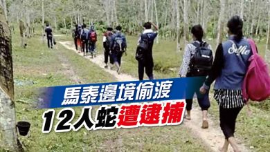 Photo of 馬泰邊境偷渡 12人蛇遭逮捕