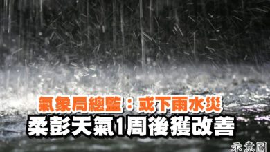 Photo of 氣象局總監：或下雨水災  柔彭天氣1周後獲改善