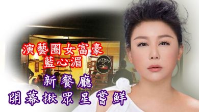 Photo of 演藝圈女富豪藍心湄 新餐廳開幕揪眾星嘗鮮