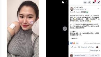 Photo of 大馬美女牙醫分享接種經历    “輕微發燒 手臂關節酸痛”