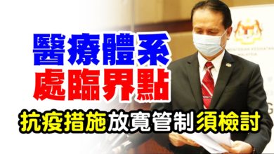 Photo of 医疗体系处临界点  须检讨抗疫措施及放宽决定