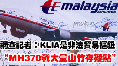 Photo of 調查記者：KLIA是非法貿易樞紐  “MH370載大量山竹存疑點”