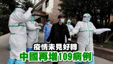 Photo of 疫情未見好轉 中國再增109病例