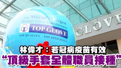Photo of 林偉才：若冠病疫苗有效    “頂級手套全體職員接種”