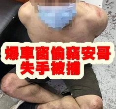Photo of 【內附視頻】爆車窗偷竊安哥失手被捕  頻視放上網瘋傳