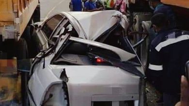 Photo of 車閃羅里被貨櫃夾攻  醫院女助理幸沒受傷