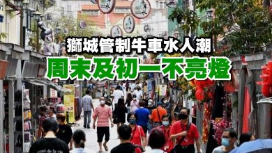 Photo of 獅城管制牛車水人潮 周末及初一不亮燈