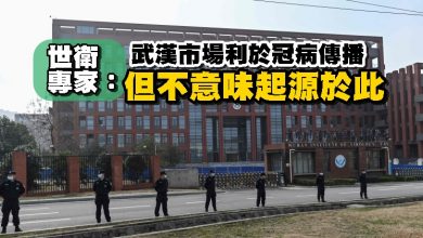 Photo of 世衛專家：武漢市場利於冠病傳播 但不意味起源於此