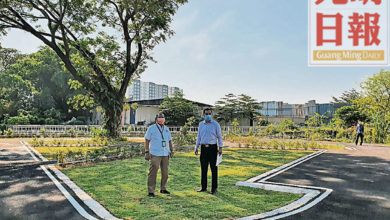 Photo of 威省交通公園跑道竣工 管制結束後裝照明燈路牌