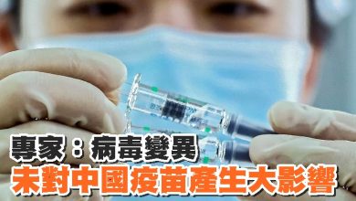 Photo of 專家：病毒變異未對中國疫苗產生大影響