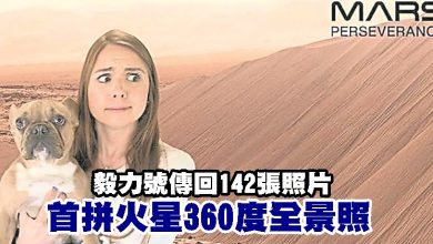 Photo of 毅力號傳回142張照片 首拼火星360度全景照