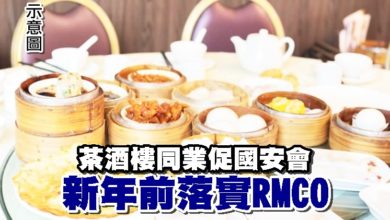 Photo of 茶酒樓同業促國安會  新年前落實RMCO