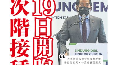 Photo of 下月5日通知200萬人 次階接種 19日開跑