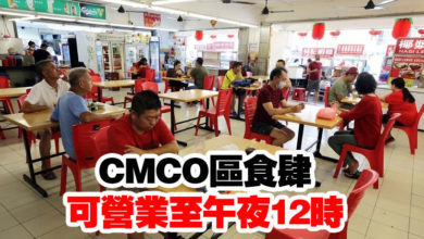 Photo of CMCO區食肆 可營業至午夜12時