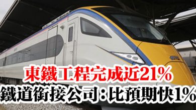 Photo of 東鐵工程完成近21%   鐵道銜接公司：比預期快1%