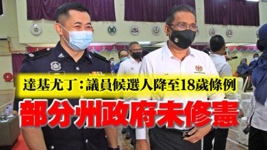 Photo of 達基尤丁:議員候選人降至18歲條例 部分州政府未修憲